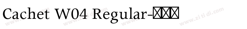 Cachet W04 Regular字体转换